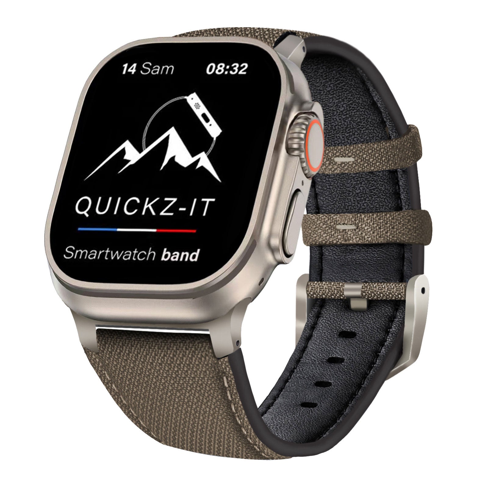 Crossgrain | Leather & Nylon Band