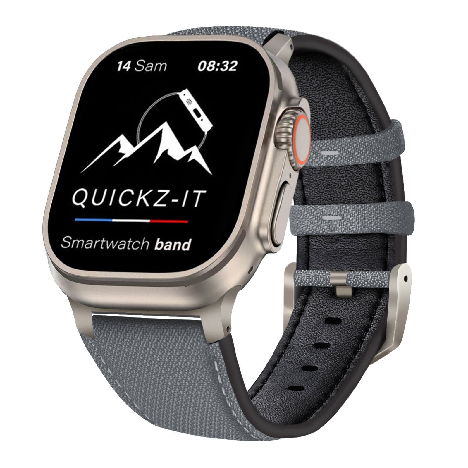 Crossgrain | Leather & Nylon Band