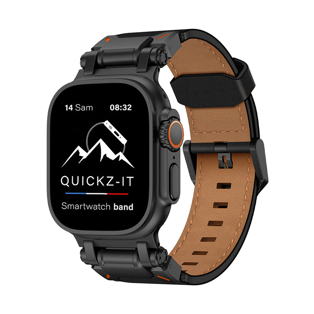 Eternel | Leather & Titanium Band