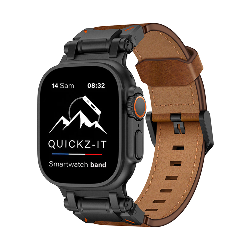 Eternel | Leather & Titanium Band