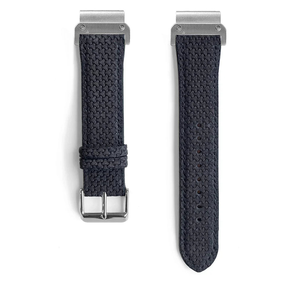 Graphite - Quick-Fit Band | 20mm (Textured Genuine Leather)