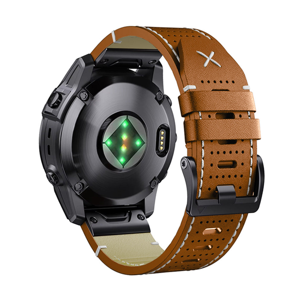 Quick-Fit Band | 22mm (Leather performance) - Black