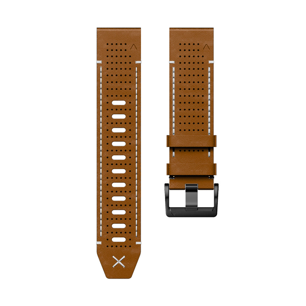 Quick-Fit Band | 22mm (Leather performance) - Black