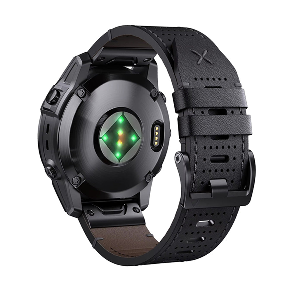 Quick-Fit Band | 22mm (Leather performance) - Black