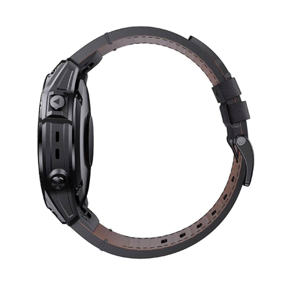 Quick-Fit Band | 22mm (Leather performance) - Black