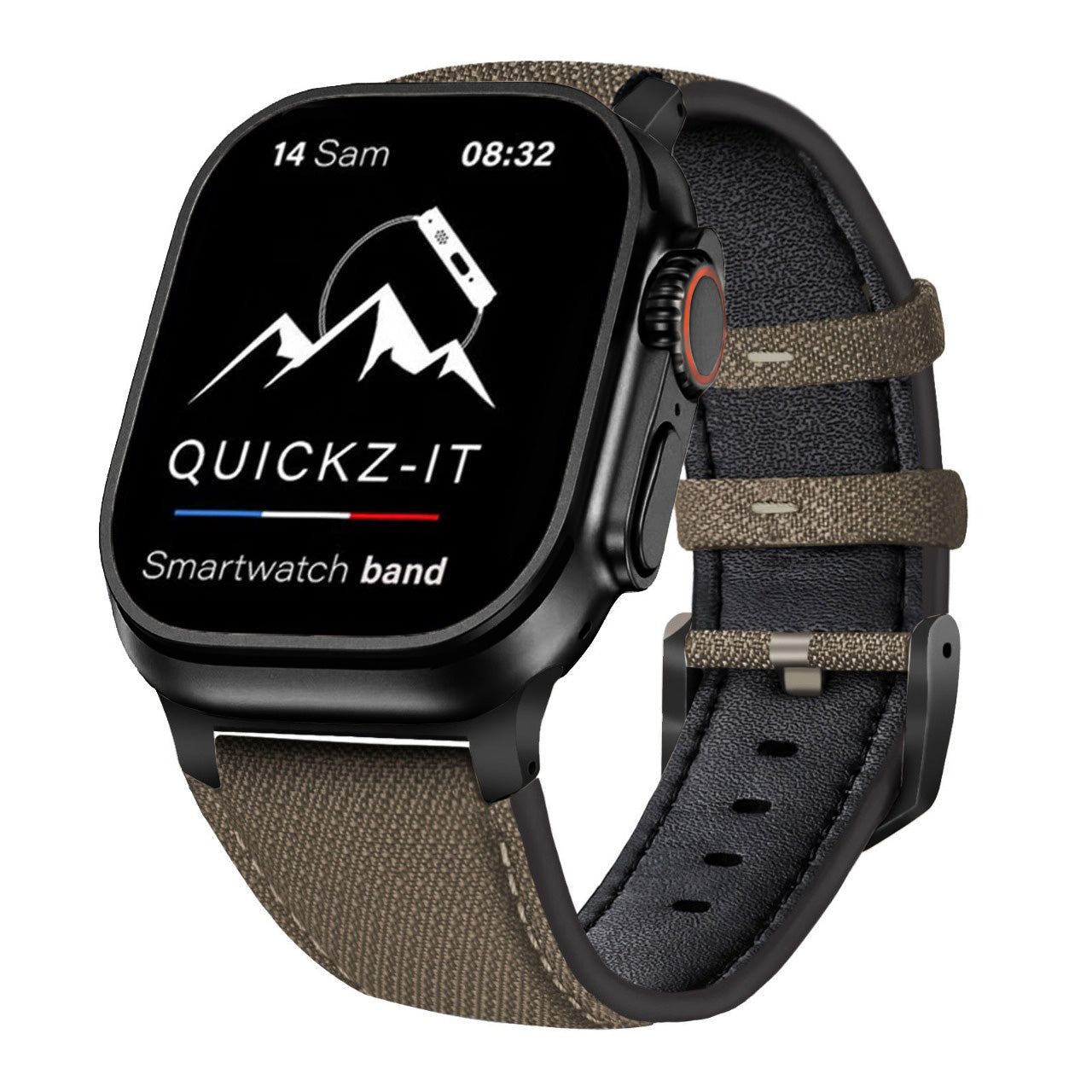 Crossgrain | Leather & Nylon Band