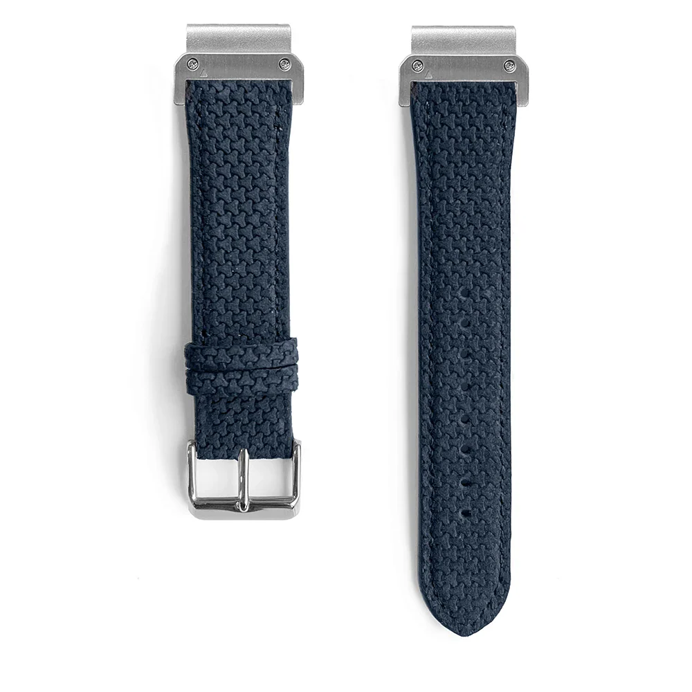 Graphite - Quick-Fit Band | 20mm (Textured Genuine Leather)