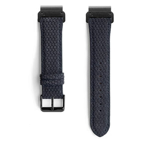 Graphite - Quick-Fit Band | 20mm (Textured Genuine Leather)