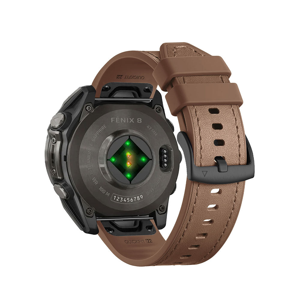 Quick-Fit Band | 22mm (Leather hybride) - 4 colors